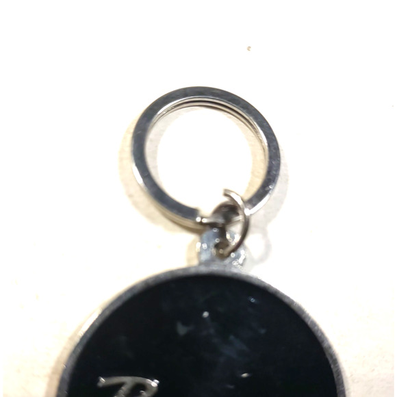 Bronco Keychain Horse Logo Keychain Scratches Black Silver Tone - Picture 3 of 6